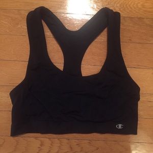 Champion black sports bra